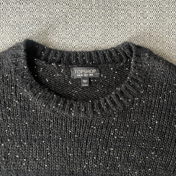 Top Shop Sweater Black Knit Sweater - Picture 2 of 3